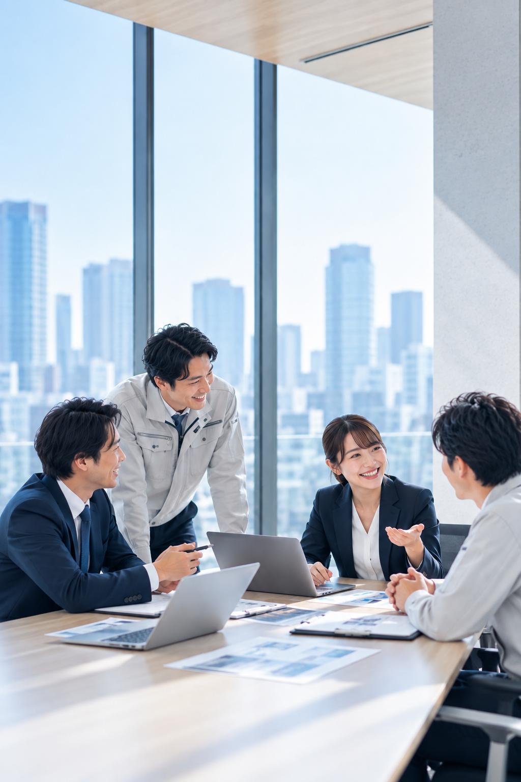 お客様との打ち合わせ